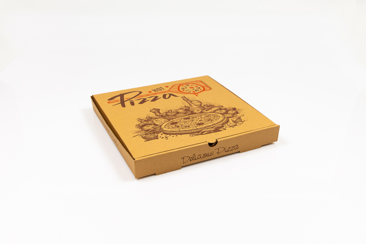 Cutie din carton kraft pentru pizza, 40×40 cm